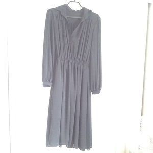 Beautiful sheer black midi dress